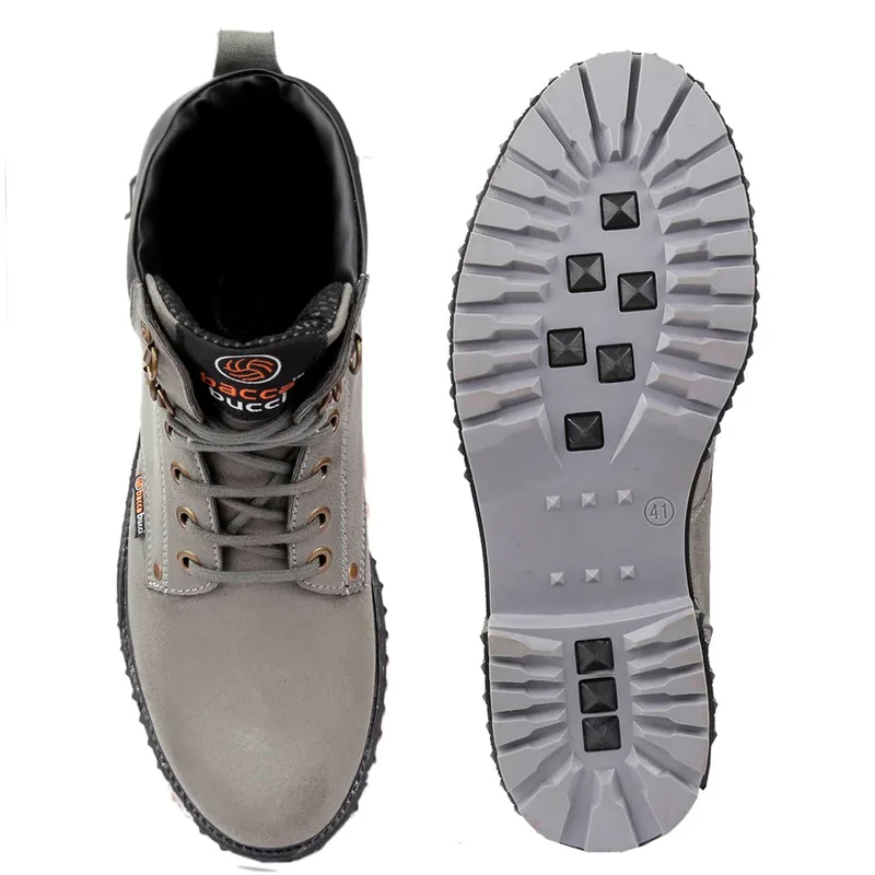 Bacca Bucci Grey Scott Boots for Men | Best Price UAE
